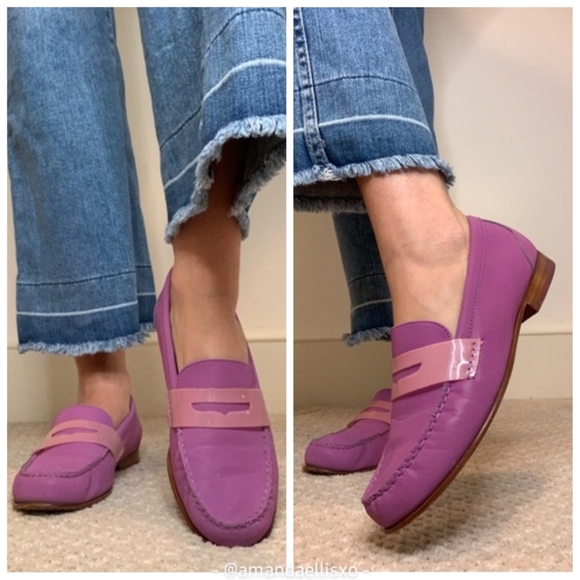 Cole Haan Aster Purple Monroe Penny Loafers Size 6 - Picture 13 of 13